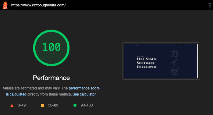 performance report